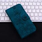 For OPPO A60 4G Lily Embossed Leather Phone Case(Dark Blue) - 2