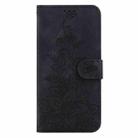 For OPPO Reno12 5G Global Lily Embossed Leather Phone Case(Black) - 2