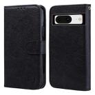 For Google Pixel 8 Skin Feeling Oil Leather Texture PU + TPU Phone Case(Black) - 1