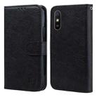 For Xiaomi Redmi 9A Skin Feeling Oil Leather Texture PU + TPU Phone Case(Black) - 1