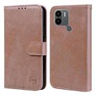 For Xiaomi Redmi A1 / A1+ Skin Feeling Oil Leather Texture PU + TPU Phone Case(Champagne) - 1