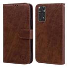 For Xiaomi Redmi Note 11 4G Global Skin Feeling Oil Leather Texture PU + TPU Phone Case(Brown) - 1