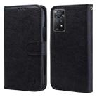 For Xiaomi Redmi Note 11 Pro 4G Global Skin Feeling Oil Leather Texture PU + TPU Phone Case(Black) - 1