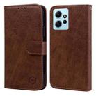 For Xiaomi Redmi Note 12 4G Global Skin Feeling Oil Leather Texture PU + TPU Phone Case(Brown) - 1