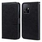 For Xiaomi 11T Pro Skin Feeling Oil Leather Texture PU + TPU Phone Case(Black) - 1