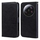 For Xiaomi 13 Ultra Skin Feeling Oil Leather Texture PU + TPU Phone Case(Black) - 1