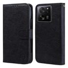 For Xiaomi 13T Pro Skin Feeling Oil Leather Texture PU + TPU Phone Case(Black) - 1