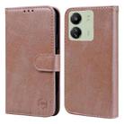 For Xiaomi Redmi 13C Skin Feeling Oil Leather Texture PU + TPU Phone Case(Champagne) - 1