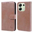 For Xiaomi Redmi Note 13 4G Skin Feeling Oil Leather Texture PU + TPU Phone Case(Champagne) - 1