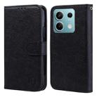 For Xiaomi Redmi Note 13 5G Skin Feeling Oil Leather Texture PU + TPU Phone Case(Black) - 1