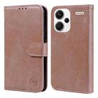 For Xiaomi Redmi Note 13 Pro+ Skin Feeling Oil Leather Texture PU + TPU Phone Case(Champagne) - 1