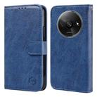 For Xiaomi Redmi A3 Skin Feeling Oil Leather Texture PU + TPU Phone Case(Dark Blue) - 1
