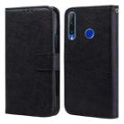 For Honor 10i Skin Feeling Oil Leather Texture PU + TPU Phone Case(Black) - 1