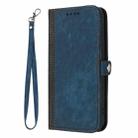 For Honor 200 Side Buckle Double Fold Hand Strap Leather Phone Case(Royal) - 3