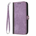 For Honor 200 Pro Side Buckle Double Fold Hand Strap Leather Phone Case(Purple) - 3