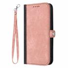 For Honor X5b / X5b Plus Global Side Buckle Double Fold Hand Strap Leather Phone Case(Pink) - 3