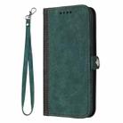 For Honor X9c Global Side Buckle Double Fold Hand Strap Leather Phone Case(Dark Green) - 3