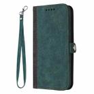 For Honor 300 Pro / Honor 300 Ultra Side Buckle Double Fold Hand Strap Leather Phone Case(Dark Green) - 3