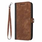 For Honor Magic7 Side Buckle Double Fold Hand Strap Leather Phone Case(Brown) - 3