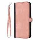 For Honor Magic7 Pro Side Buckle Double Fold Hand Strap Leather Phone Case(Pink) - 3