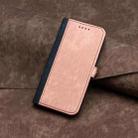 For iPhone 16 Pro Max Side Buckle Double Fold Hand Strap Leather Phone Case(Pink) - 2