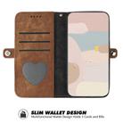 For iPhone 17 Air Side Buckle Double Fold Hand Strap Leather Phone Case(Brown) - 3
