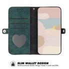 For iPhone 17 Side Buckle Double Fold Hand Strap Leather Phone Case(Dark Green) - 3