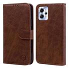 For Motorola Moto G13 / G23 Skin Feeling Oil Leather Texture PU + TPU Phone Case(Brown) - 1