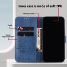 For Motorola Moto G54 Skin Feeling Oil Leather Texture PU + TPU Phone Case(Dark Blue) - 3