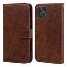 For Motorola Moto G Power 2023 Skin Feeling Oil Leather Texture PU + TPU Phone Case(Brown) - 1