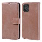 For Motorola Moto G Power 2023 Skin Feeling Oil Leather Texture PU + TPU Phone Case(Champagne) - 1