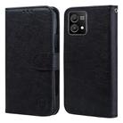 For Motorola Moto G Stylus 5G 2023 Skin Feeling Oil Leather Texture PU + TPU Phone Case(Black) - 1