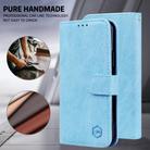 For Motorola Moto G Stylus 5G 2023 Skin Feeling Oil Leather Texture PU + TPU Phone Case(Light Blue) - 2
