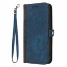 For OPPO A60 Side Buckle Double Fold Hand Strap Leather Phone Case(Royal) - 3