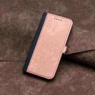 For OPPO Find X8 Side Buckle Double Fold Hand Strap Leather Phone Case(Pink) - 2