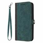 For OPPO Find X8 Pro Side Buckle Double Fold Hand Strap Leather Phone Case(Dark Green) - 3