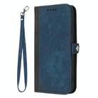 For Realme 10 Pro+ Side Buckle Double Fold Hand Strap Leather Phone Case(Royal Blue) - 3