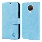 For Nokia G20 6.3 Skin Feeling Oil Leather Texture PU + TPU Phone Case(Light Blue) - 1