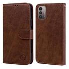 For Nokia G21 / G11 Skin Feeling Oil Leather Texture PU + TPU Phone Case(Brown) - 1