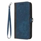 For Sony Xperia 10 V 2023 Side Buckle Double Fold Hand Strap Leather Phone Case(Royal Blue) - 2