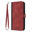 For Sony Xperia 20 Side Buckle Double Fold Hand Strap Leather Phone Case(Red) - 3