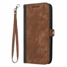 For Sony Xperia 20 Side Buckle Double Fold Hand Strap Leather Phone Case(Brown) - 3