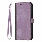 For Sony Xperia 20 Side Buckle Double Fold Hand Strap Leather Phone Case(Purple) - 3
