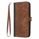 For Motorola Moto G 2025 Side Buckle Double Fold Hand Strap Leather Phone Case(Brown) - 3