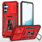 For Samsung Galaxy A54 Armor PC + TPU Camera Shield Phone Case(Red) - 1