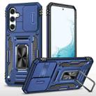 For Samsung Galaxy S23 FE 5G Armor PC + TPU Camera Shield Phone Case(Navy Blue) - 1