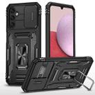 For Samsung Galaxy A15 Armor PC + TPU Camera Shield Phone Case(Black) - 1