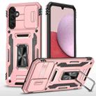 For Samsung Galaxy A15 Armor PC + TPU Camera Shield Phone Case(Rose Gold) - 1