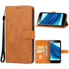 For Itel A25 Leather Phone Case(Brown) - 1