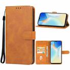 For Itel A70 Leather Phone Case(Brown) - 1